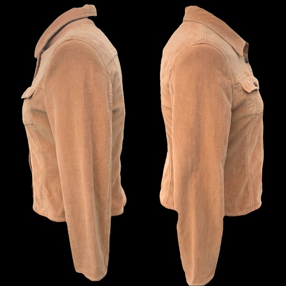 A•M•I• Button-Up Fitted Buttoned Pockets Corduroy Jacket Women’s LG VTG - Picture 13 of 16